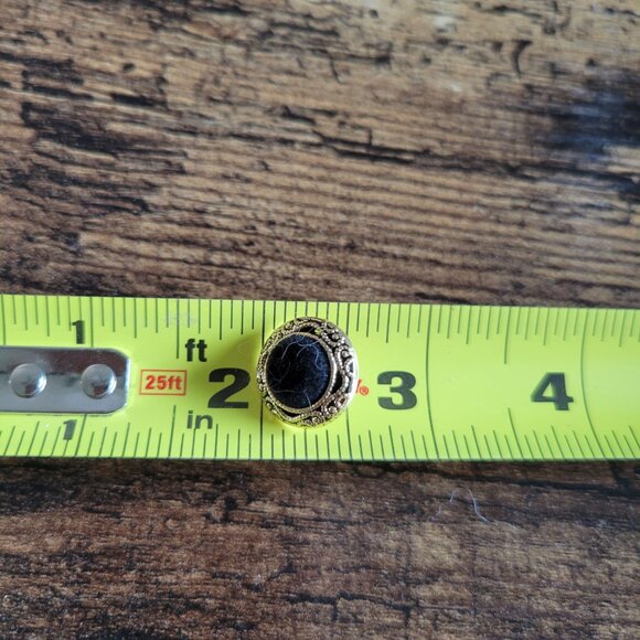 Black and Gold Button Assortment Plastic Shank Style Mixed Lot of 26 - Picture 5 of 5